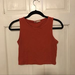 UO orange crop top
